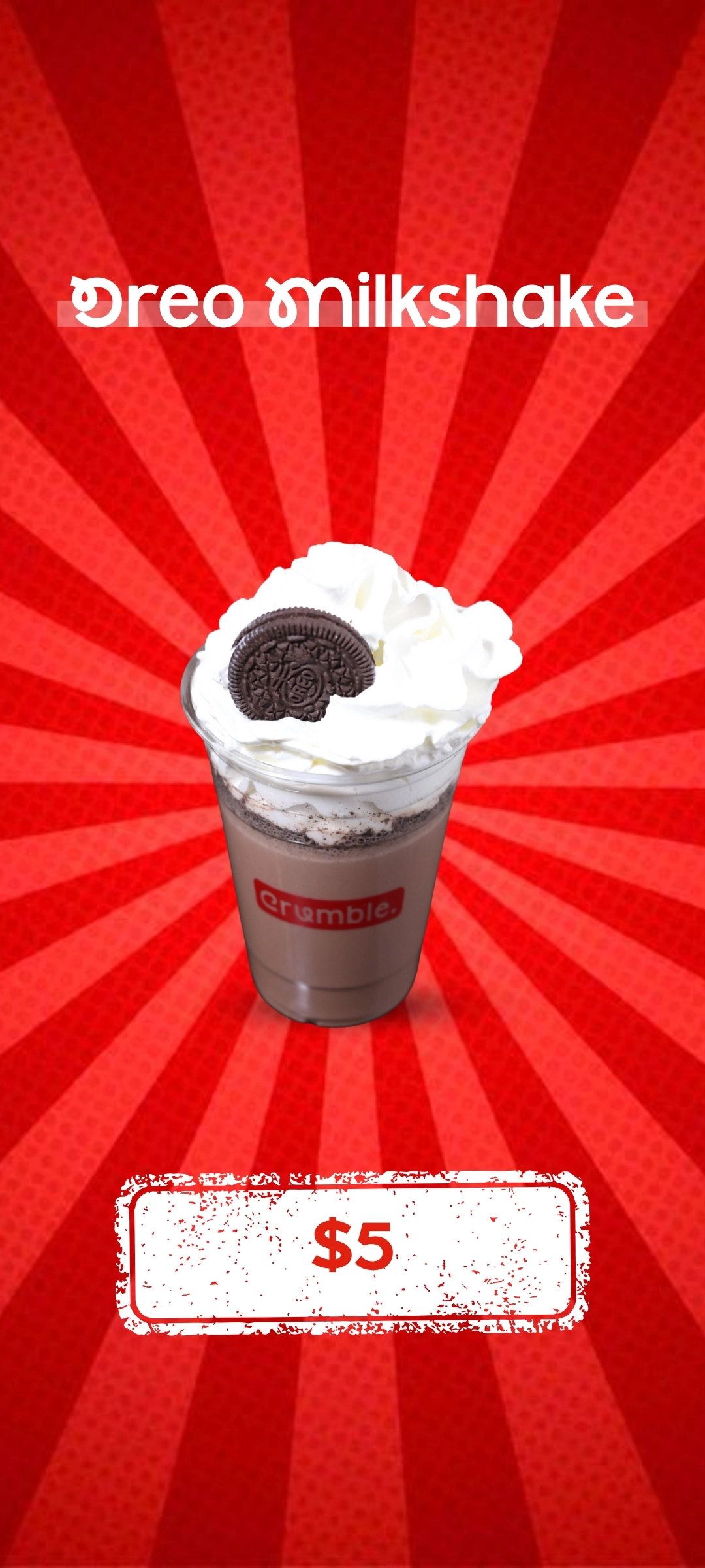 Oreo Milkshake-crumble
